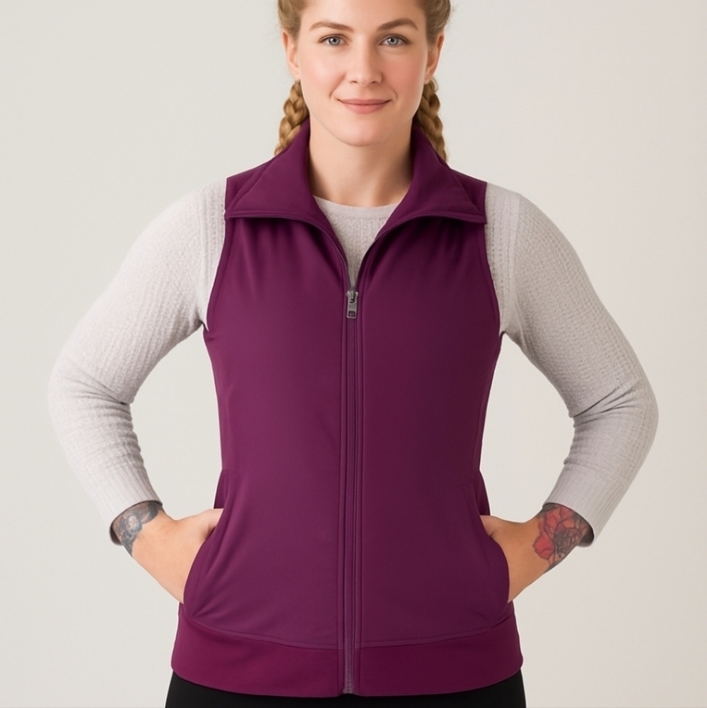 Lululemon Won't Stop Vest Hyper Stripe Plum 4